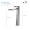 Kibi Cubic Single Handle Bathroom Vessel Sink Faucet with Pop Up Drain C-KBF1003BN-KPW101BN - alternate 7